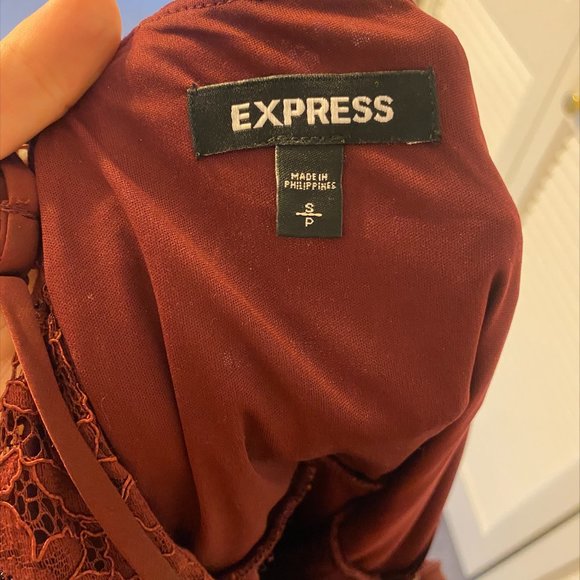 Express Size Small Maroon Midi Dress - Picture 2 of 2